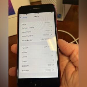 Apple Smartphone - Black and Red